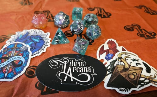 Customer photo review of Monthly RPG Dice Subscription