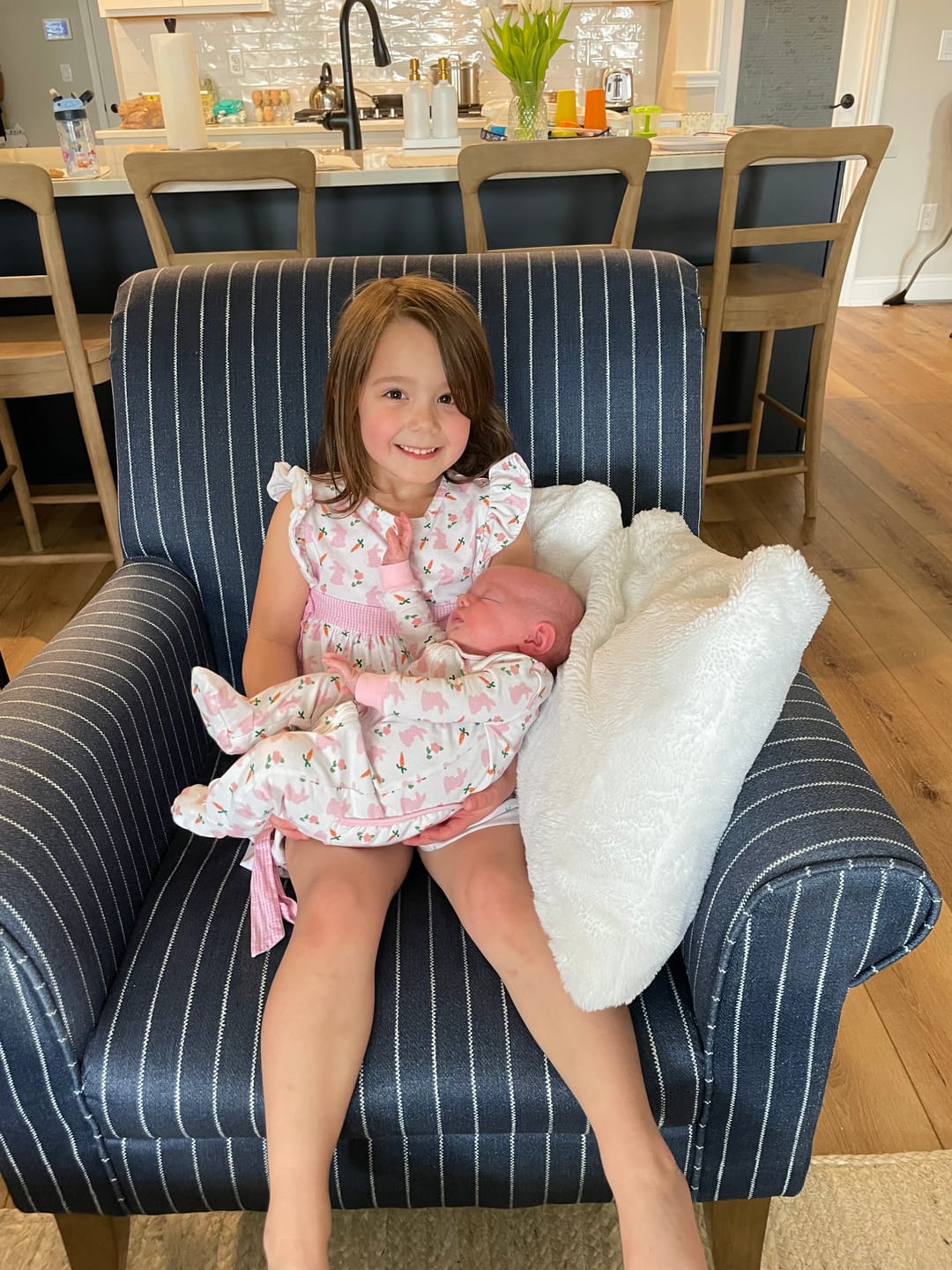 Customer photo review of Bunnies & Carrots Pink Avery Dress