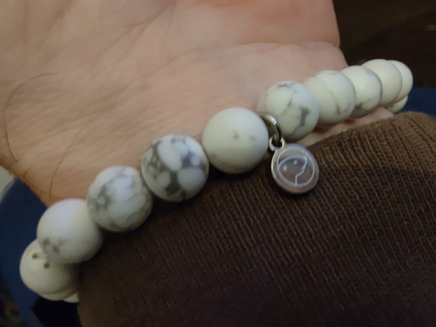 Customer photo review of Howlite Bracelet