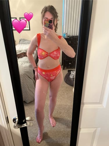 Customer photo review of BRIDGET Floral Fruit Punch Princess Bikini Top