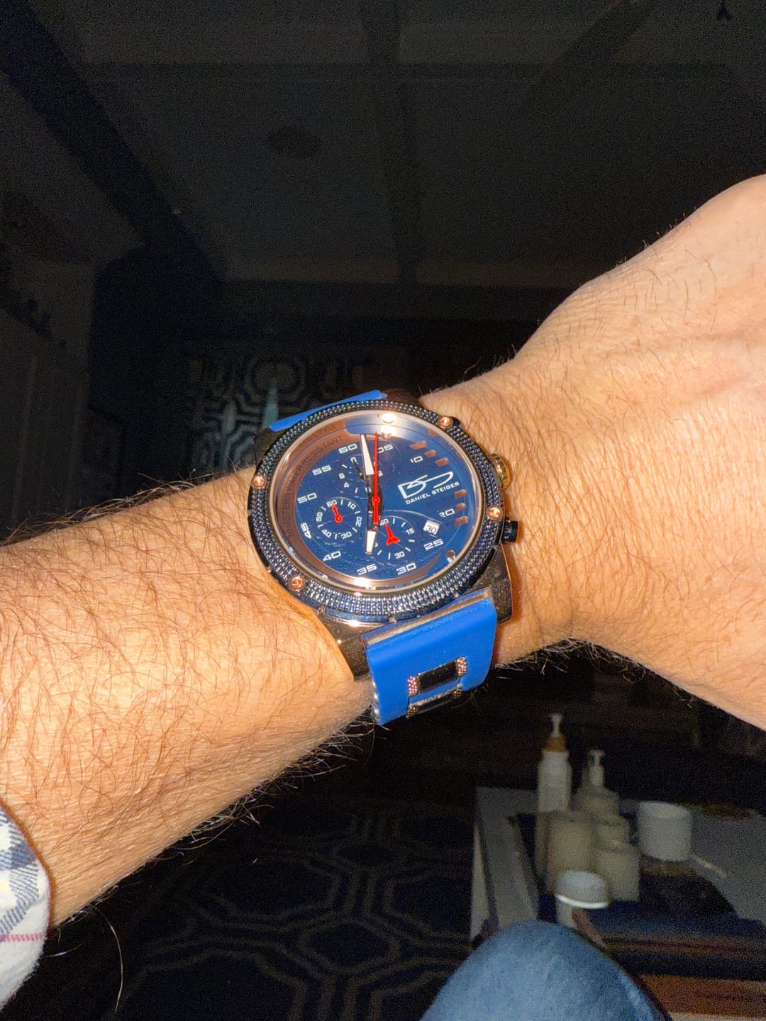 Customer photo review of Renegade Blue Men's Watch