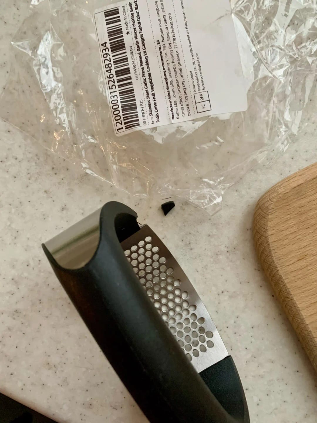 Customer photo review of Ring Garlic Press