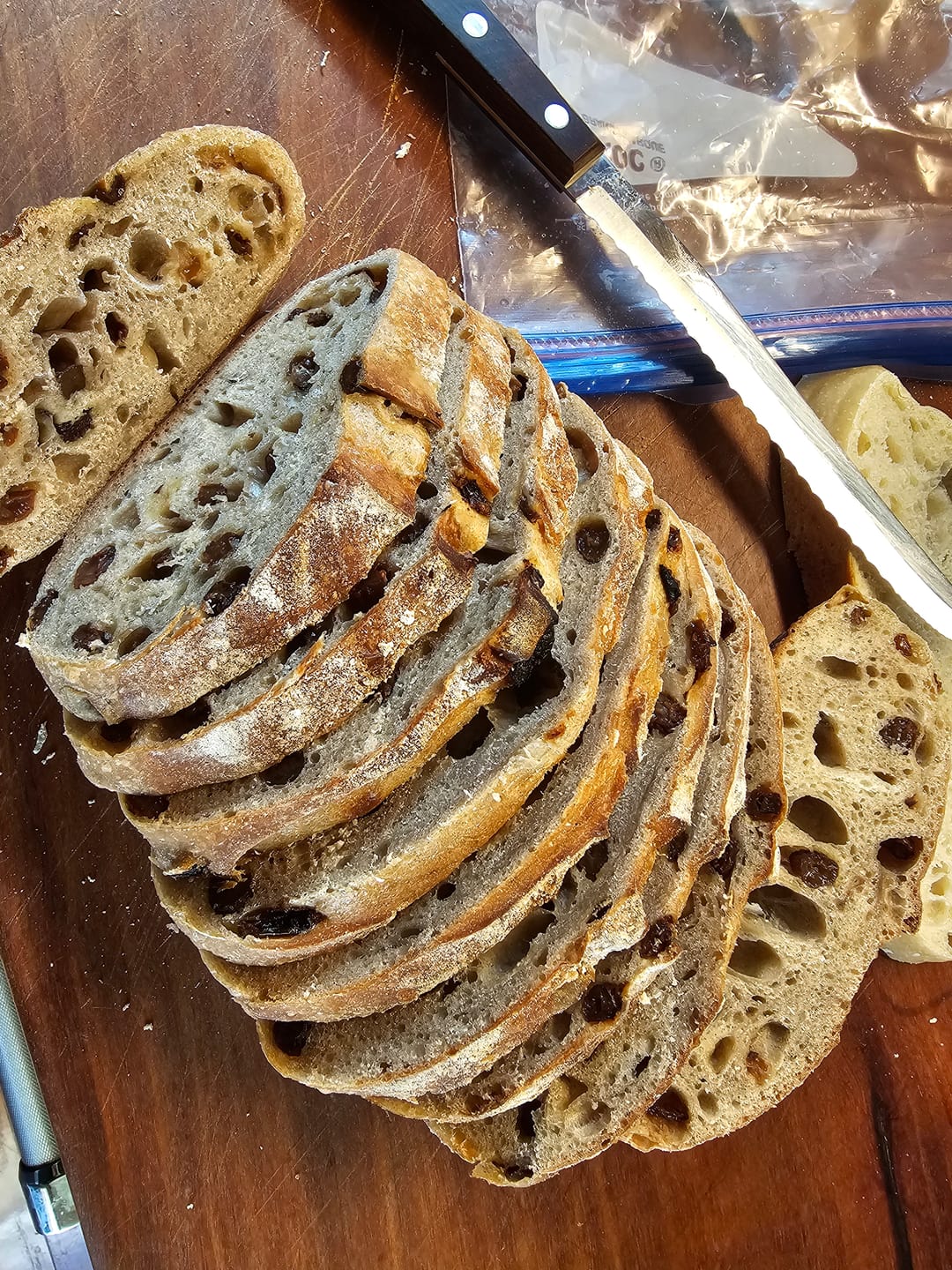 Customer photo review of Sourdough Bread Pre-order -RAISIN LOAF    ***Does Not Ship***