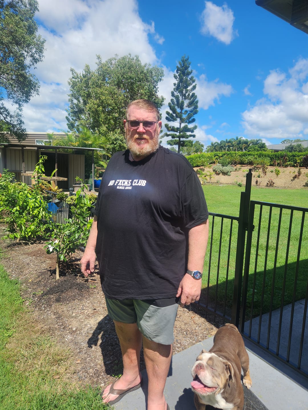 Customer photo review of No FKs Club Tee - Black