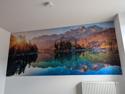 Customer photo review of Stoffbanner inkl. Druck