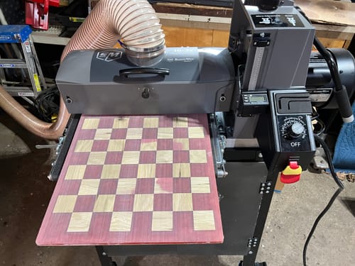 Customer photo review of 3 inch X 70 FT Premium Zirconia Woodworking Drum Sander Roll
