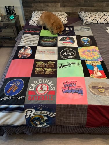 Customer photo review of Premium T Shirt Quilt by Project Repat