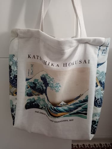 Customer photo review of The Great Wave off Kanagawa Omuz Çantası