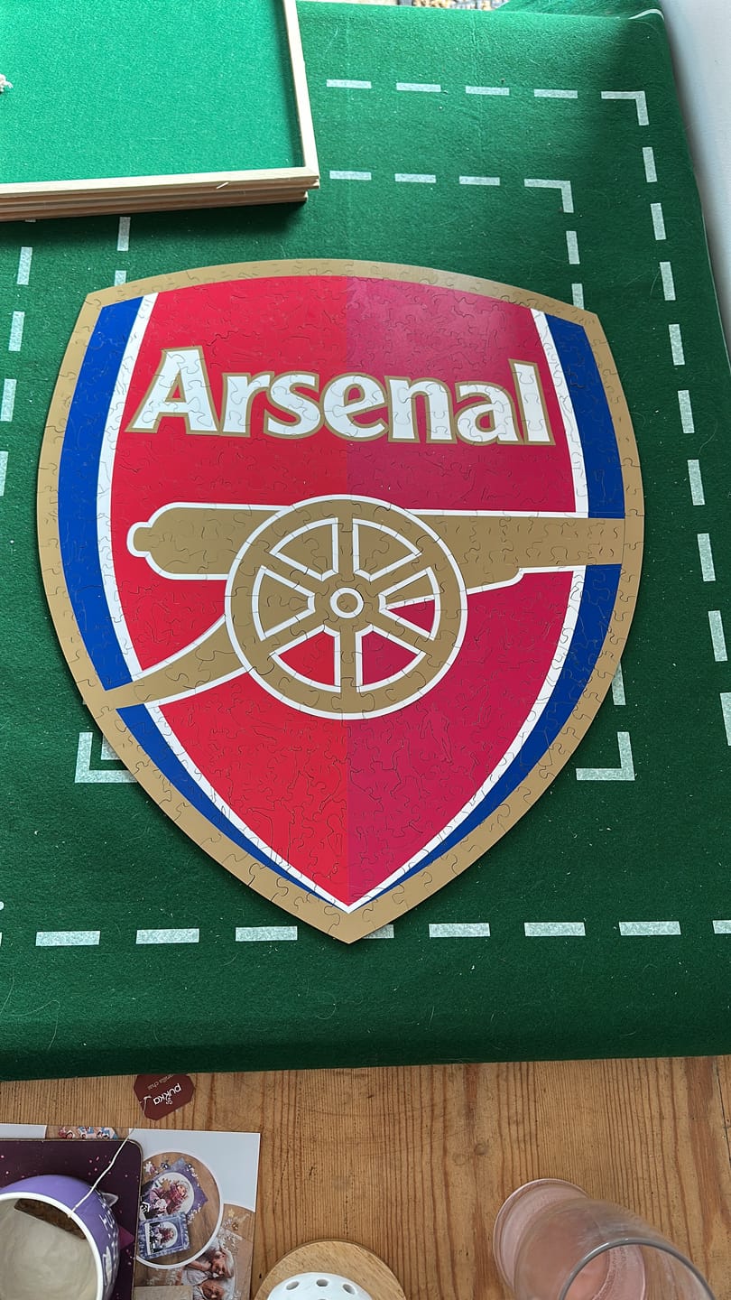 Customer photo review of Arsenal FC® Crest - Wooden Puzzle