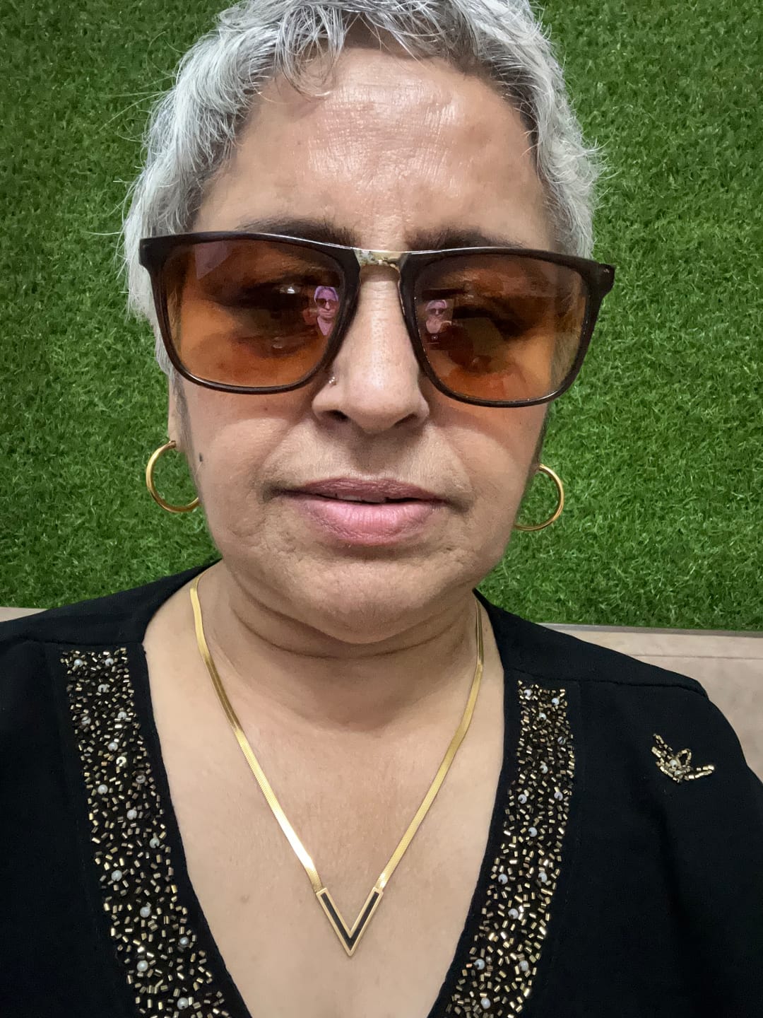 Customer photo review of Golden Halo Hoops