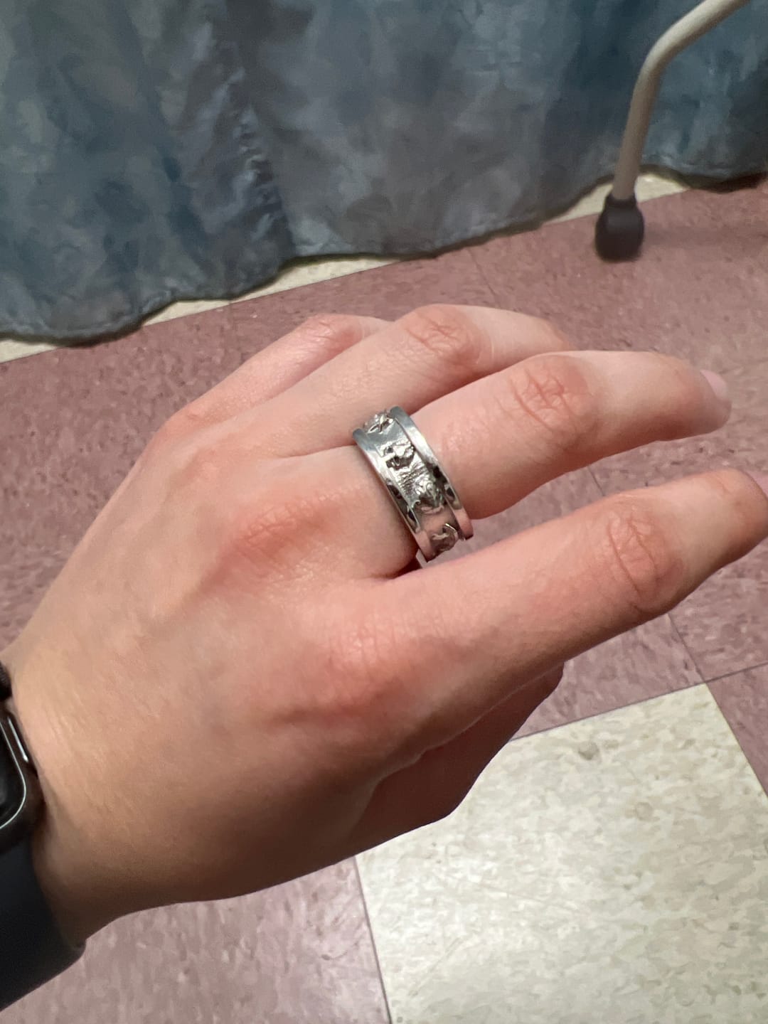 Customer photo review of PSYCHEDELIC LOVE RING