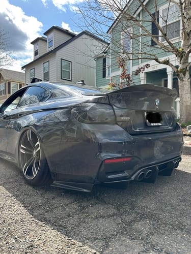 Customer photo review of F8X M3/M4 PSM 4Pc Carbon Fiber Diffuser