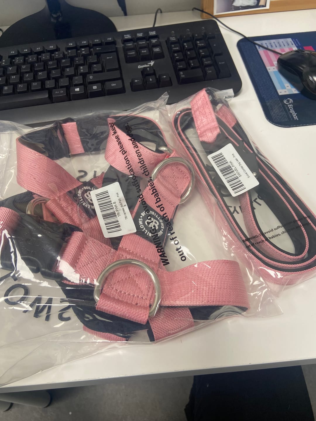 Customer photo review of Training Anti Pull TRI-Harness® | M-XL Breeds - Pink