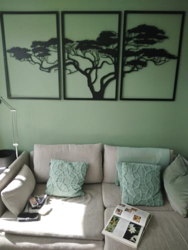 Customer photo review of Décoration murale en métal noir - Arbre de vie Africain