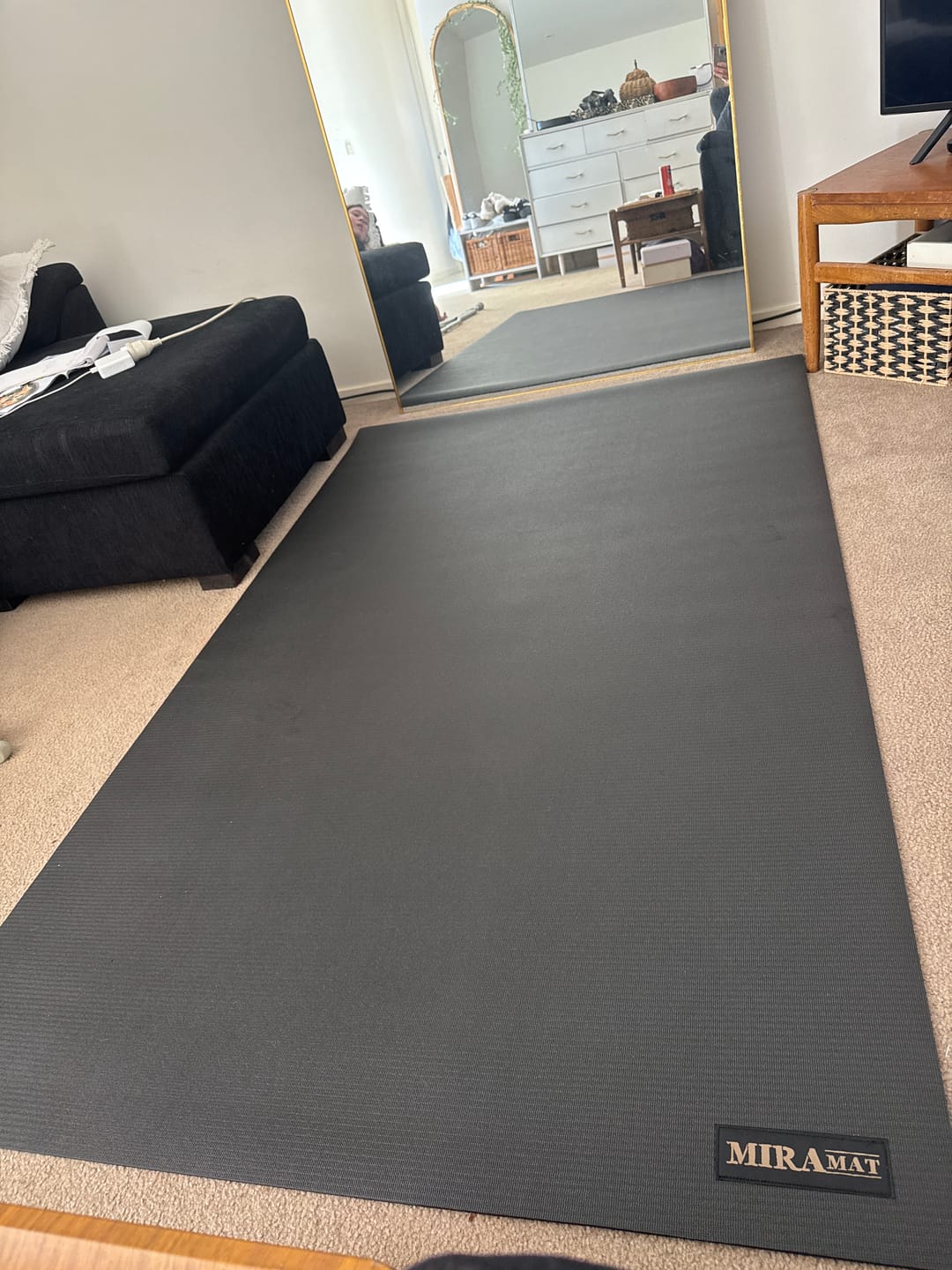 Customer photo review of Miramat® - 200cm x 120cm - Extra Large Exercise Mat - In Stock