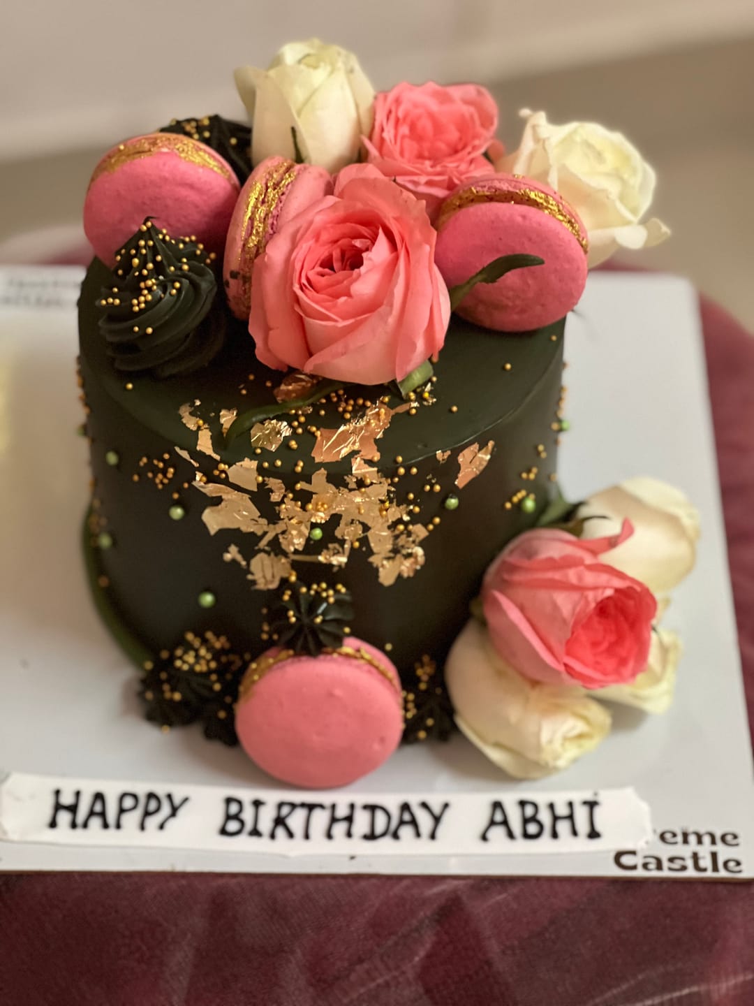 Customer photo review of Custom Floral Cake Online