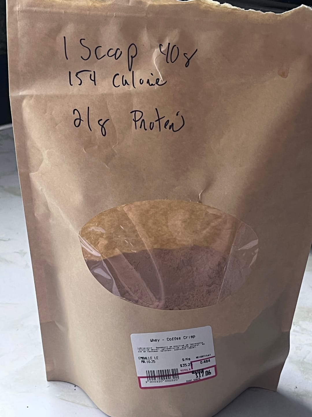 Customer photo review of VRAC - Whey (1lb)