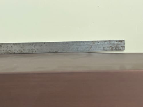 Customer photo review of Custom & Standard Sizes Non-Combustible Metal Shelves - Design Specialties