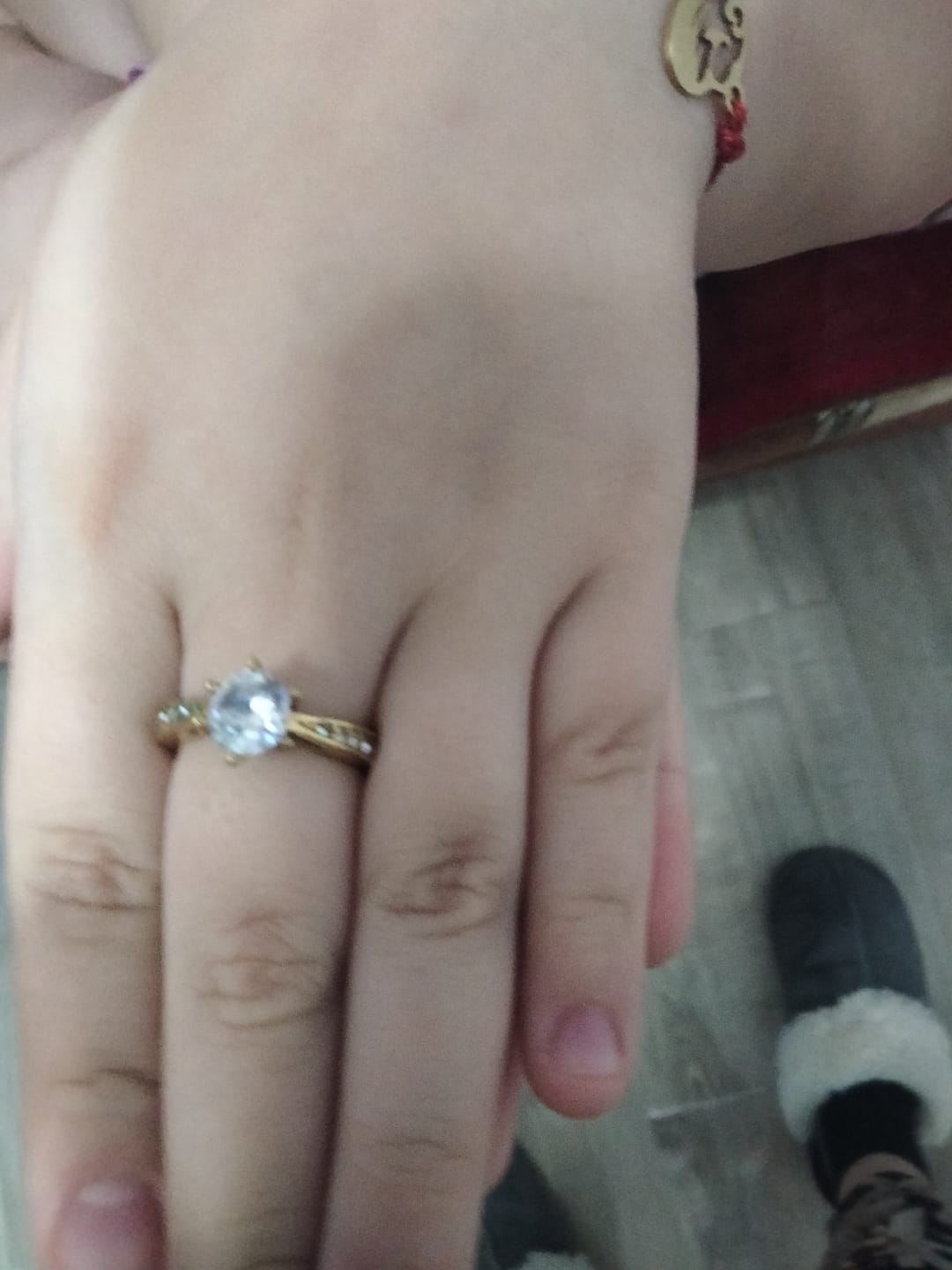 Customer photo review of Inel Crystals - Gold
