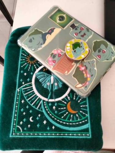 Customer photo review of SECONDS: Luna Moth Kindle & E-Reader Sleeve