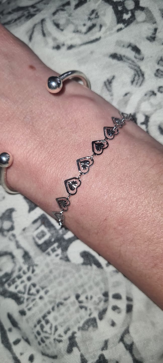 Customer photo review of Hoops Earrings