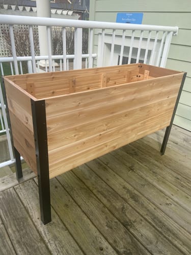 Customer photo review of 18" x 48" Raised Garden Bed