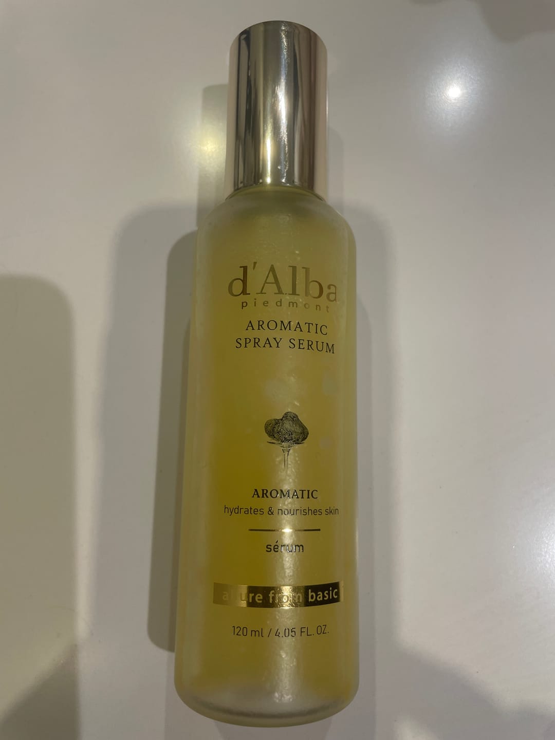 Customer photo review of Barojošs izsmidzināmais līdzeklis-serums ar baltām trifelēm d'Alba White Truffle First Aromatic Spray Serum