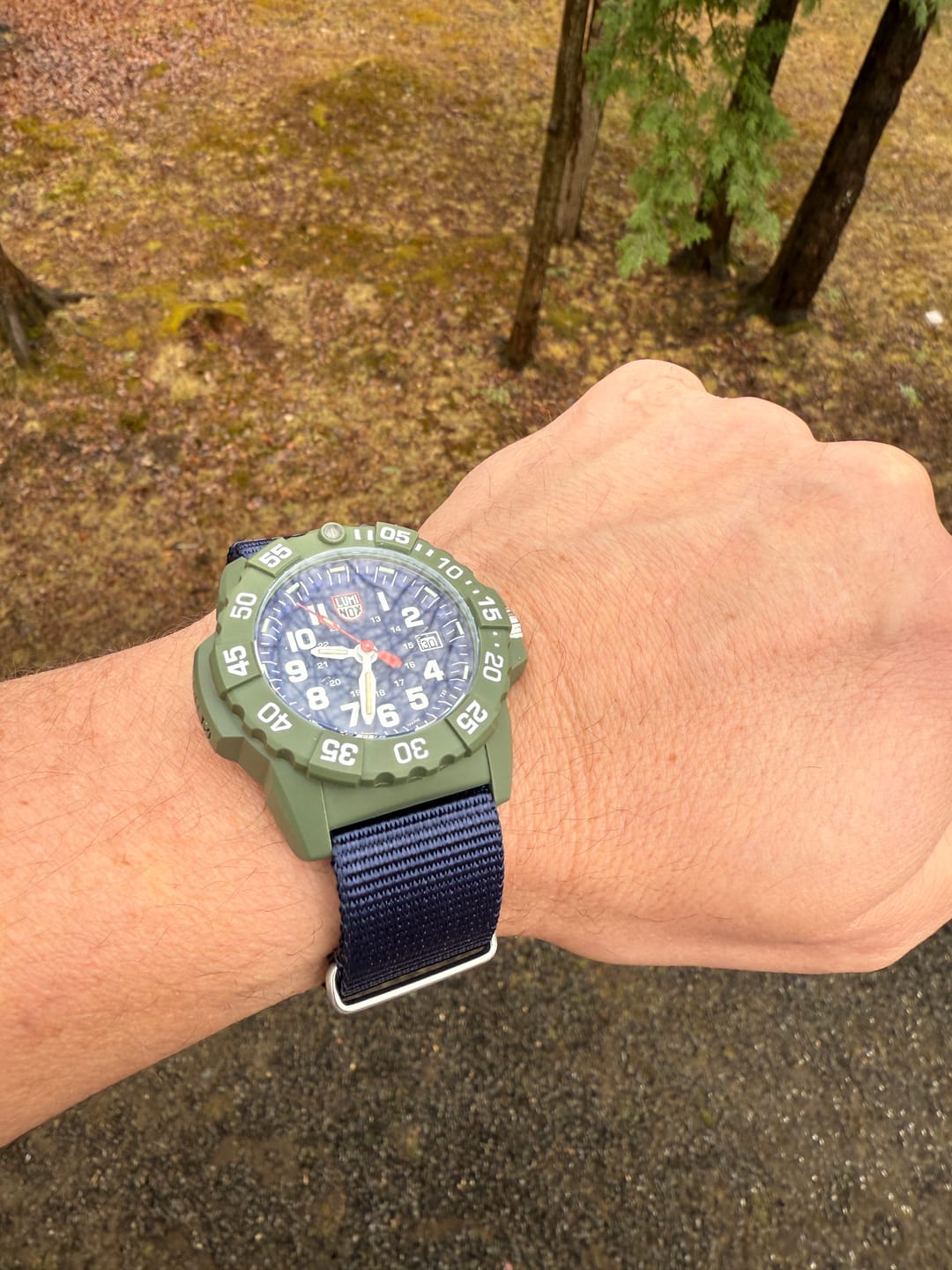 Customer photo review of Luminox 3503.ND Navy Seal 3500 Men's Blue Band Dive Watch