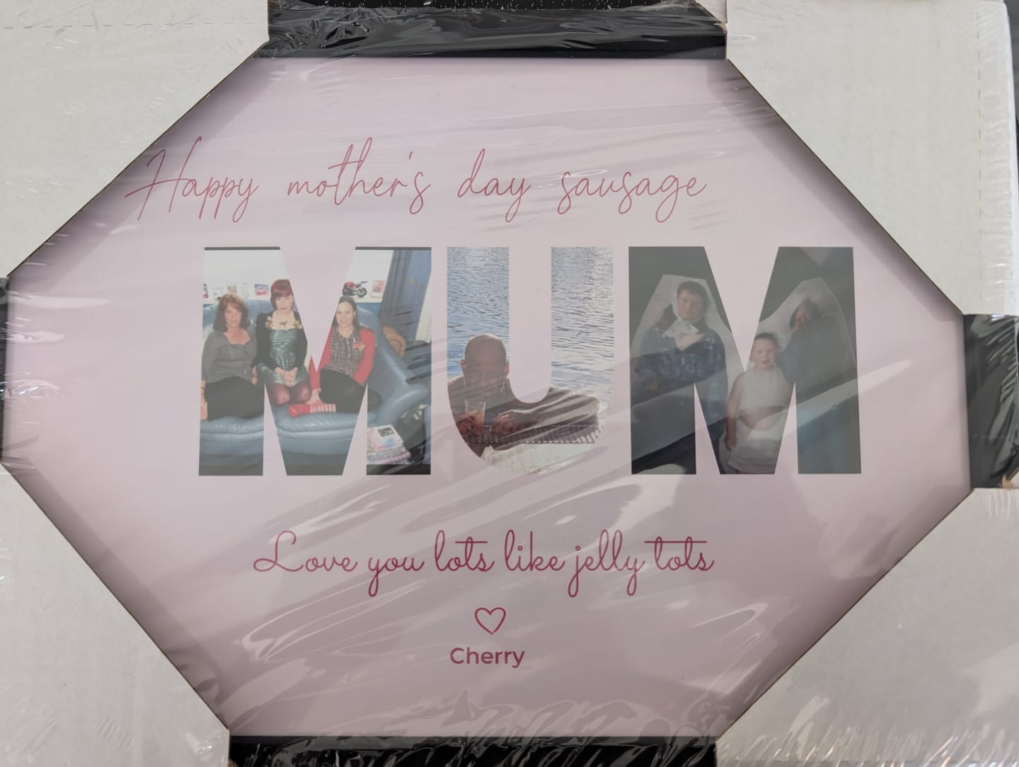 Customer photo review of Happy Mom's Day - Personalised Poster