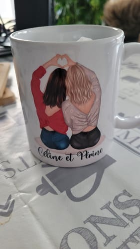Customer photo review of Mug Personnalisé - Meilleures Amies
