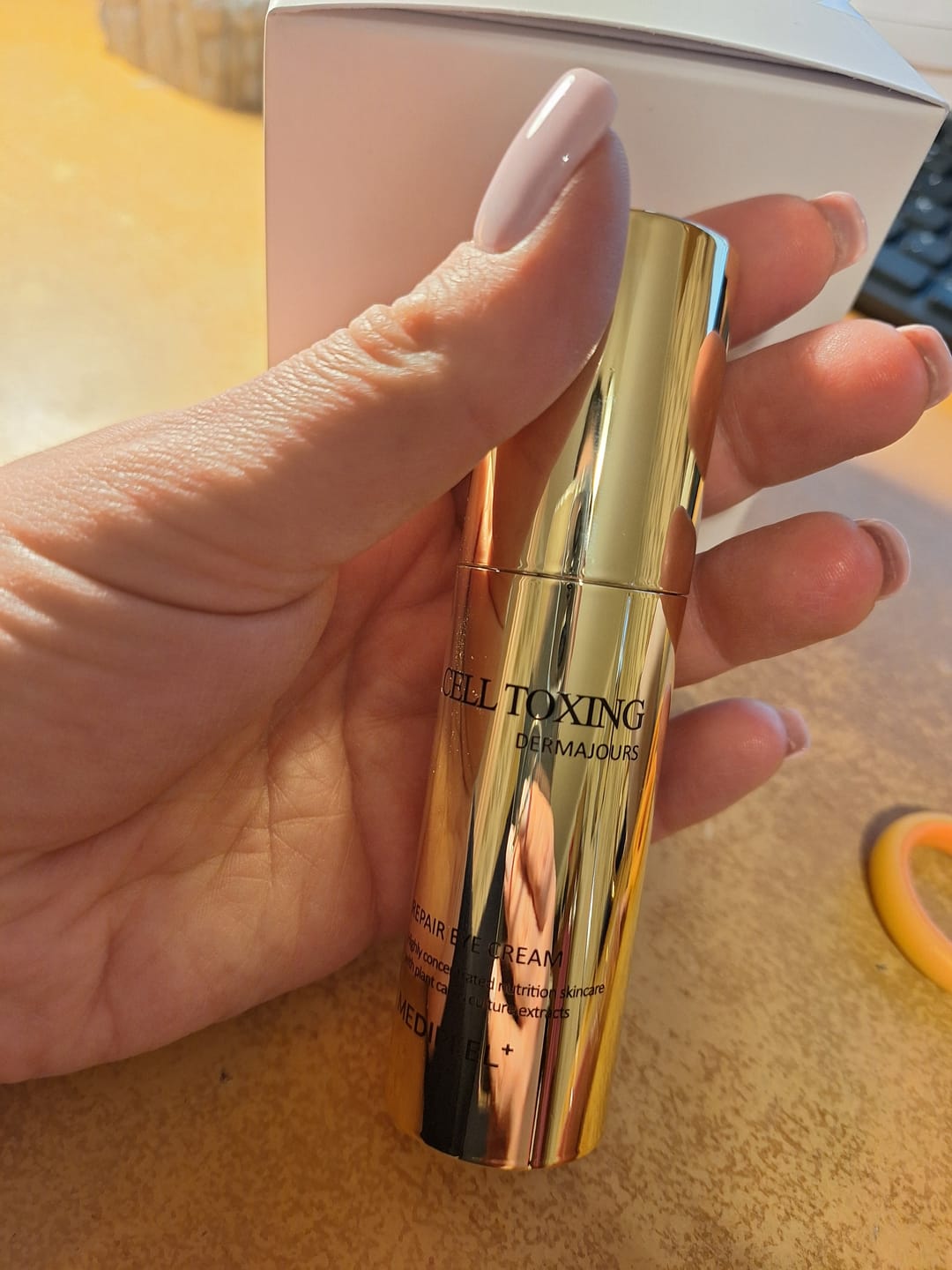 Customer photo review of Nostiprinošs acu krēms ar cilmes šūnām Medi-Peel Cell Toxing Dermajours Repair Eye Cream