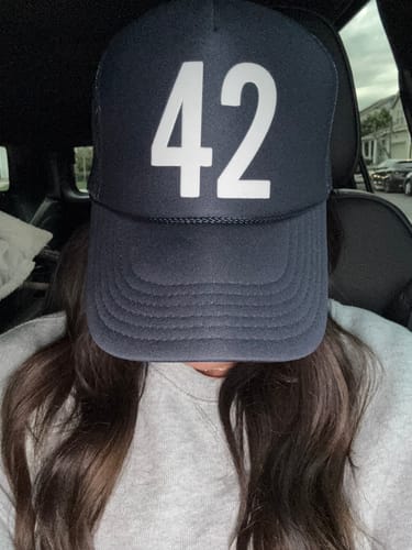 Customer photo review of Custom Player Number Trucker