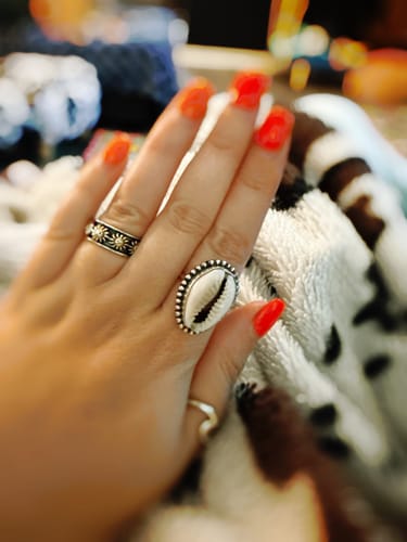 Customer photo review of Sun Fidget Ring
