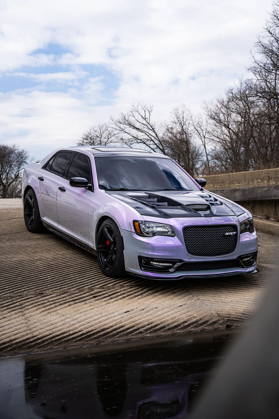 Customer photo review of Candy Metallic Gray Purple vinyl wrap