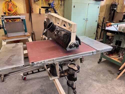 Customer photo review of 2 X 72 Inch Flex Aluminum Oxide Wood & Non-Ferrous Sanding Belts, 6 Pack