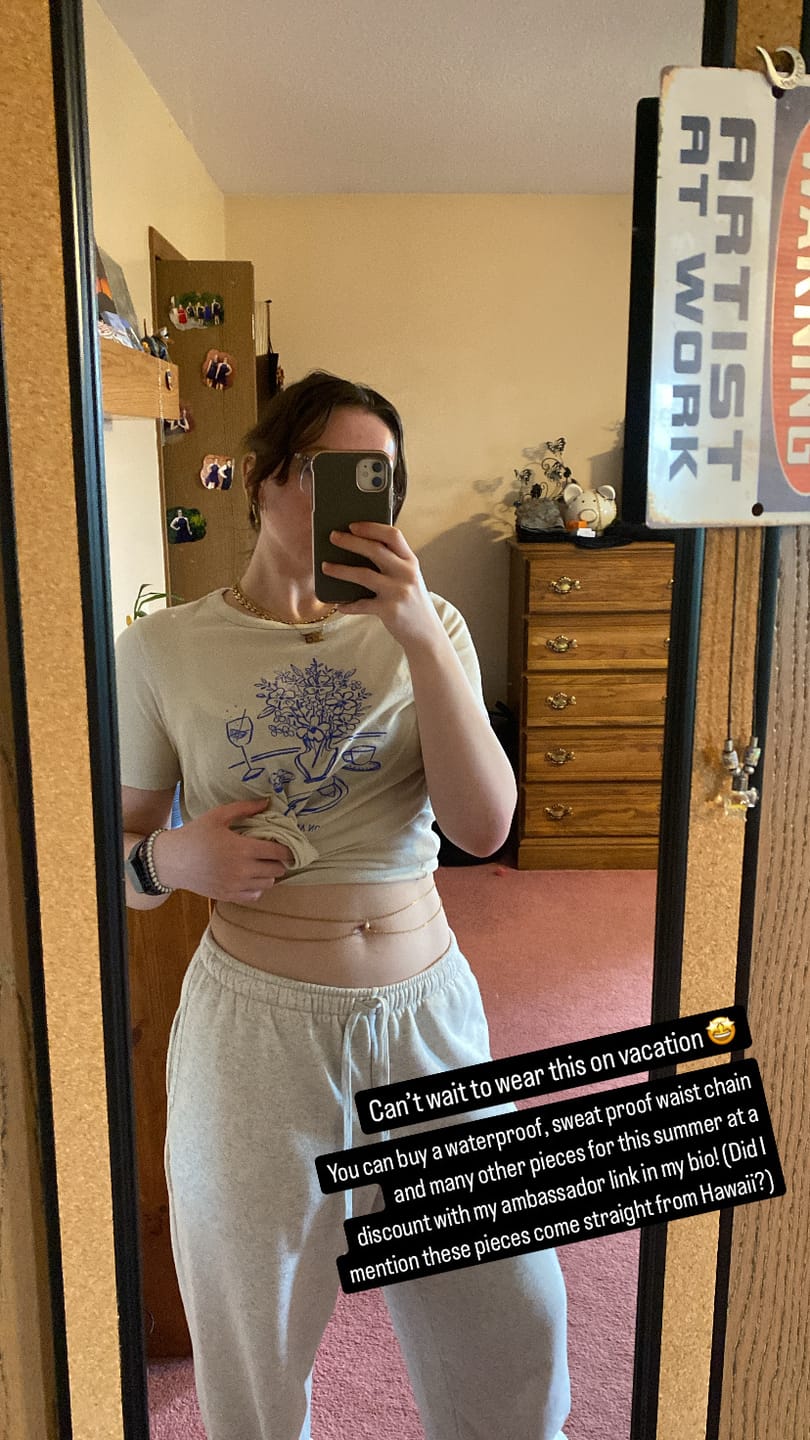 Customer photo review of My Huggies Sparkle Hoop Earrings