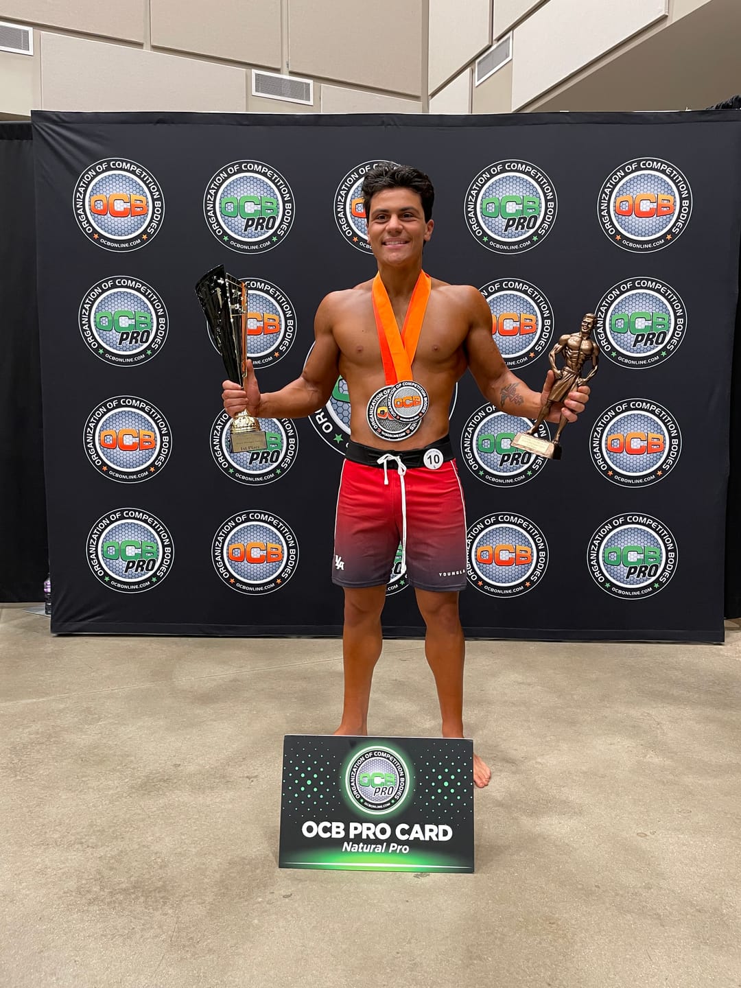 Customer photo review of 1067 - Men's physique Stage Shorts