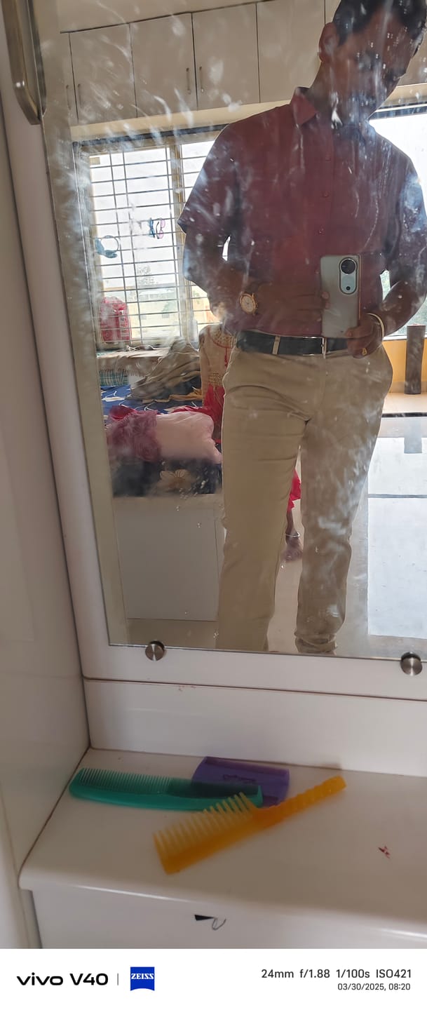 Customer photo review of Basic Chino - Cream Trouser For Men | Ariser
