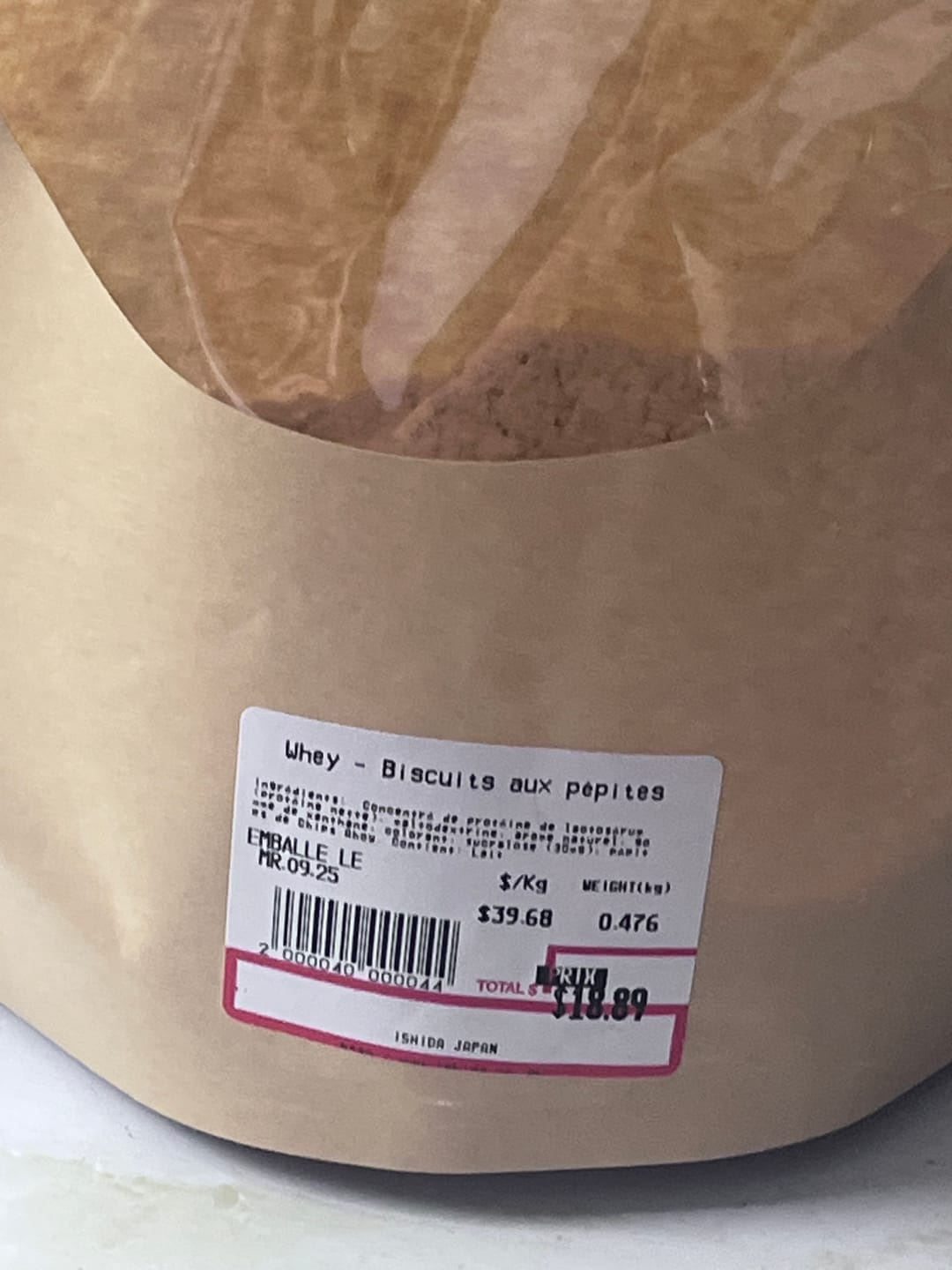 Customer photo review of VRAC - Whey (1lb)