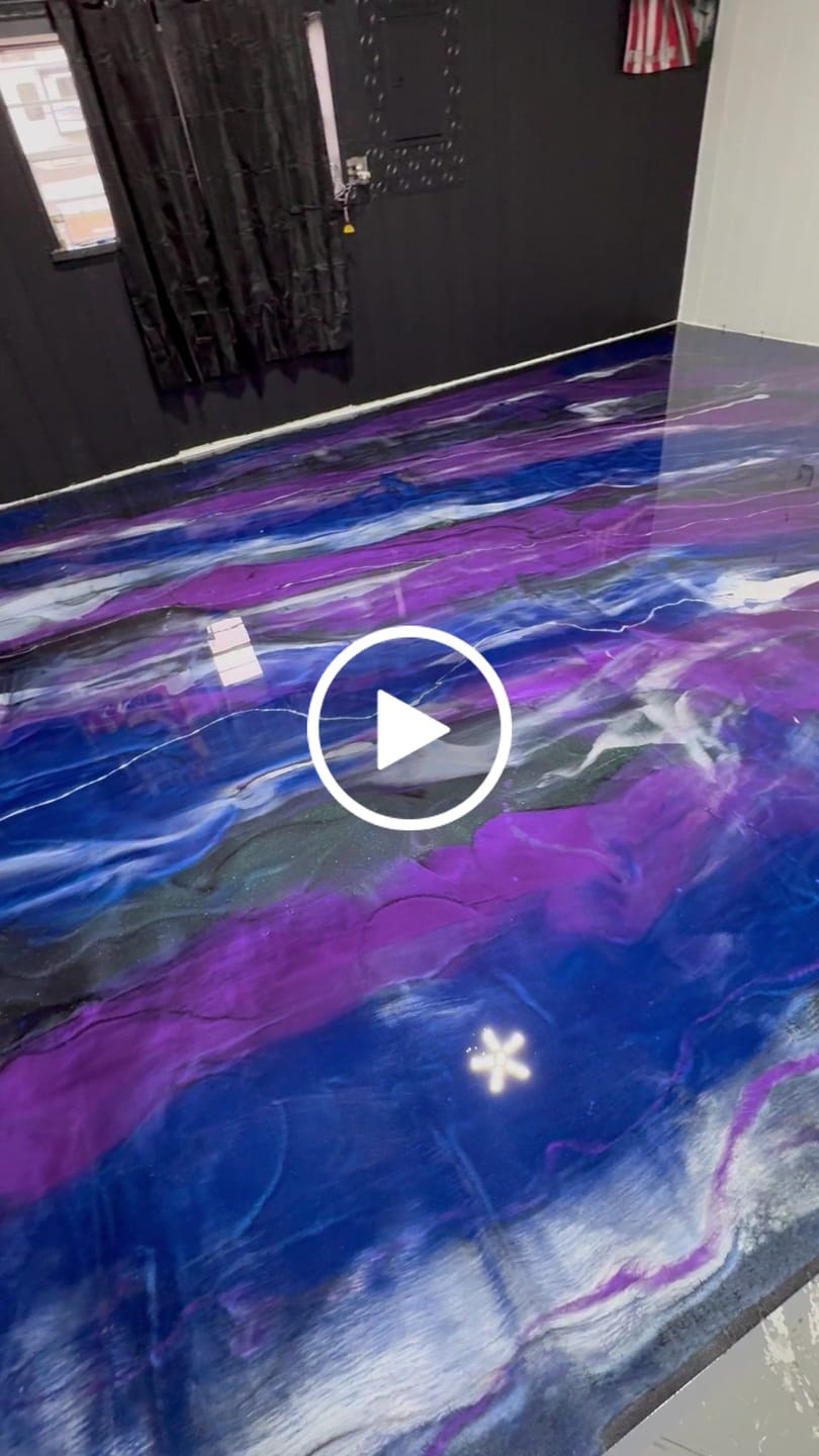 Customer video review of Epoxy Floor Kit - Rockhard USA Clear 3 Gal. Kit