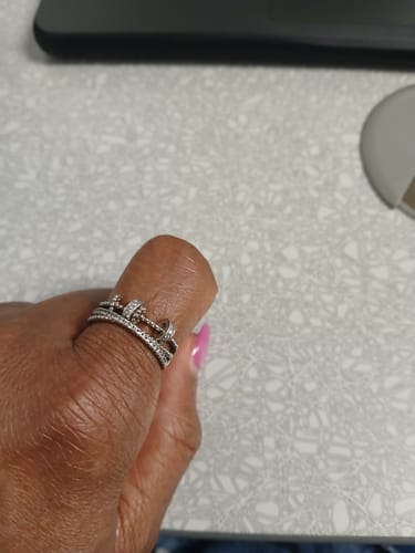 Customer photo review of Silver Fidget Ring