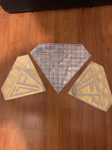 Customer photo review of *LIMITED* GOLD GFP DIAMOND DECAL