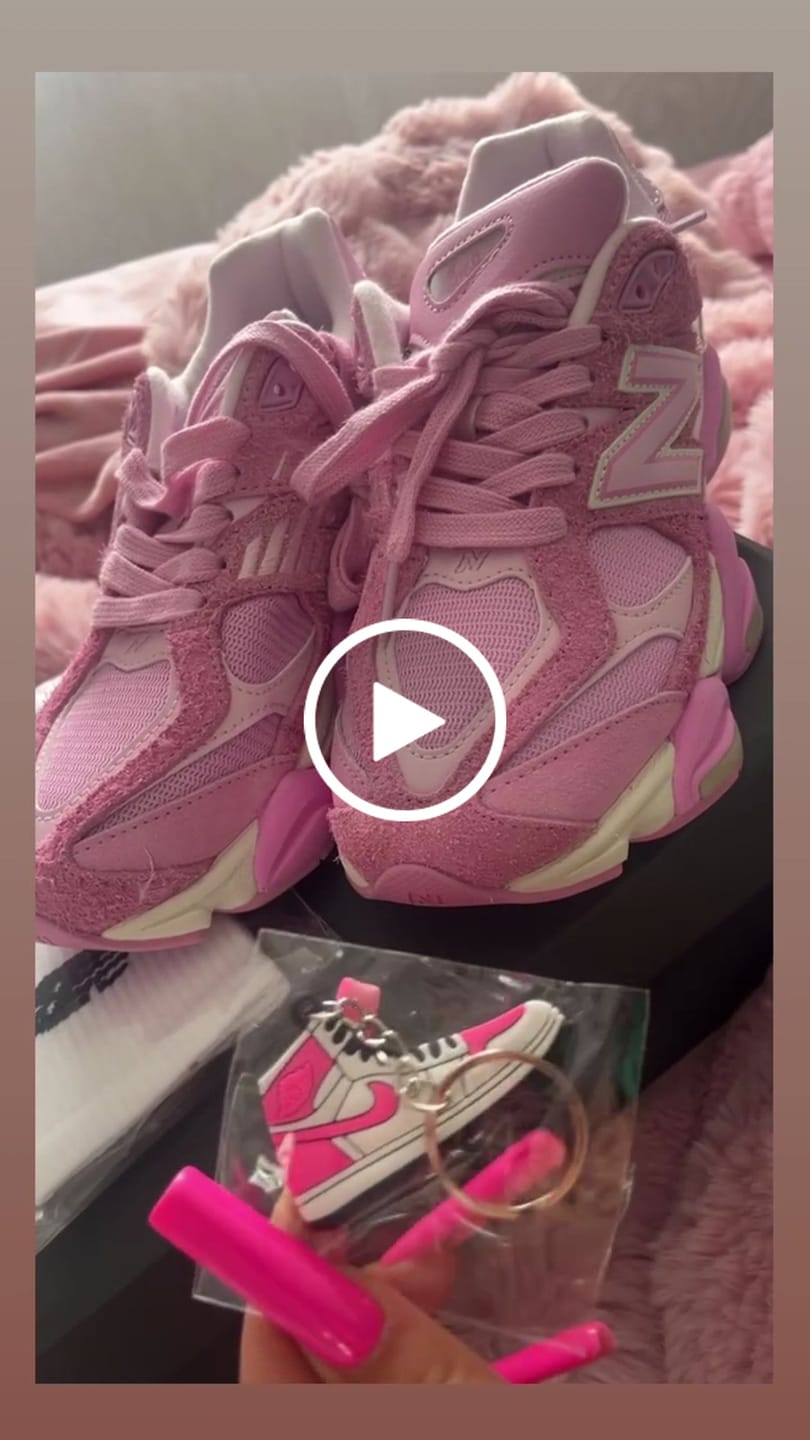 Customer video review of New balance 9060 PINK 2025