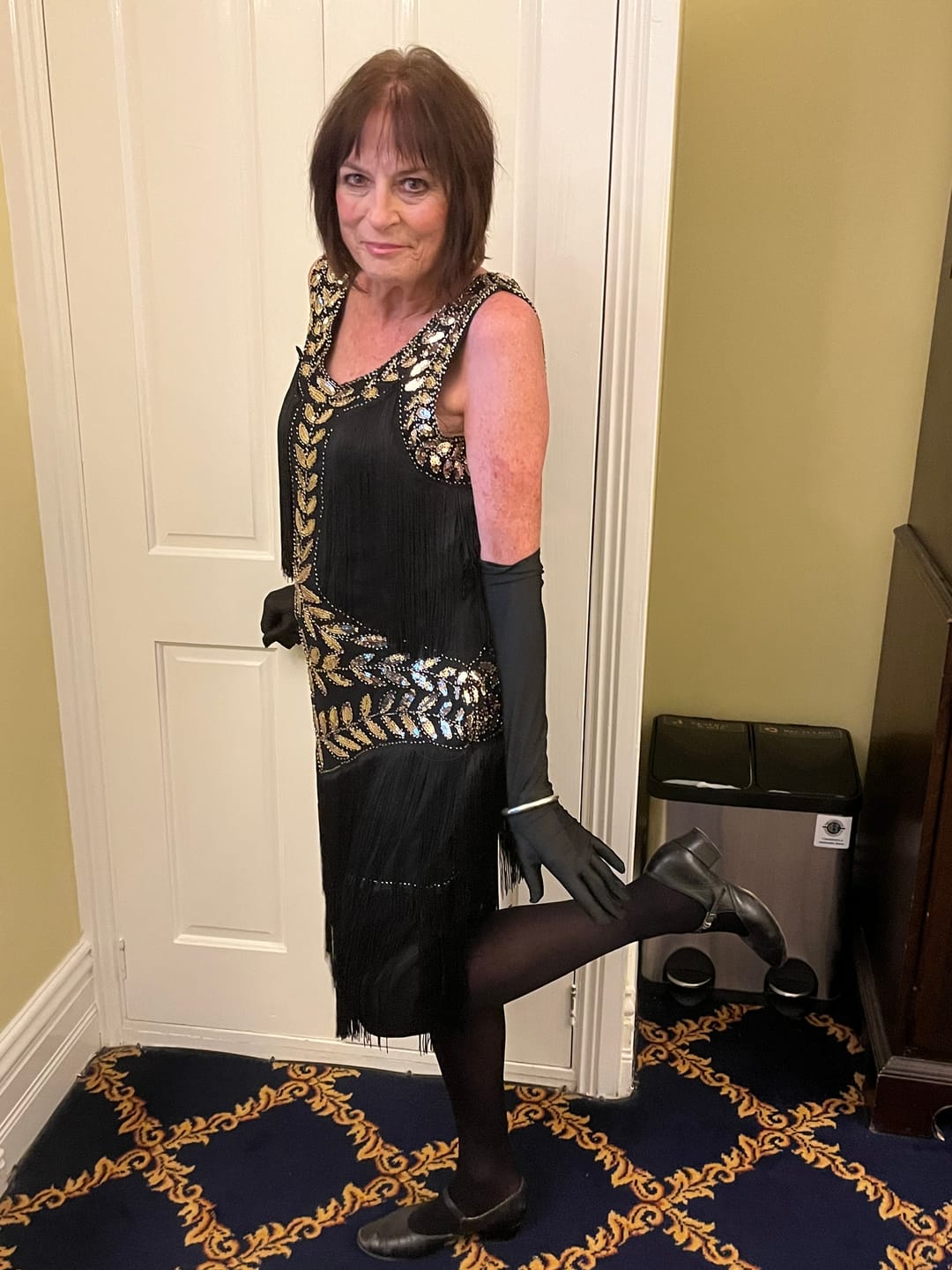Customer photo review of Aletta Flapper Dress - Black