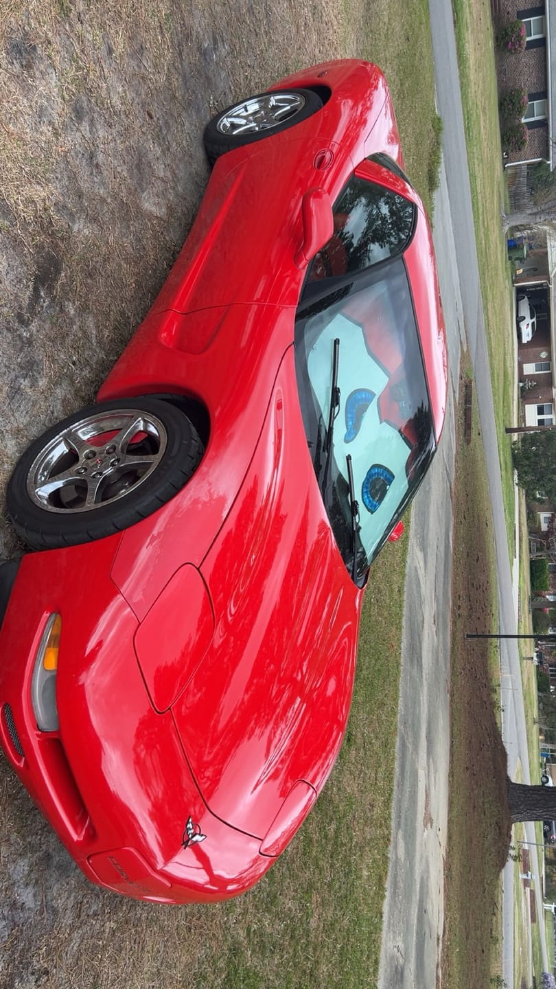 Customer photo review of Lightning McQueen Car Eyes Sun Shade Custom Red Car Accessories