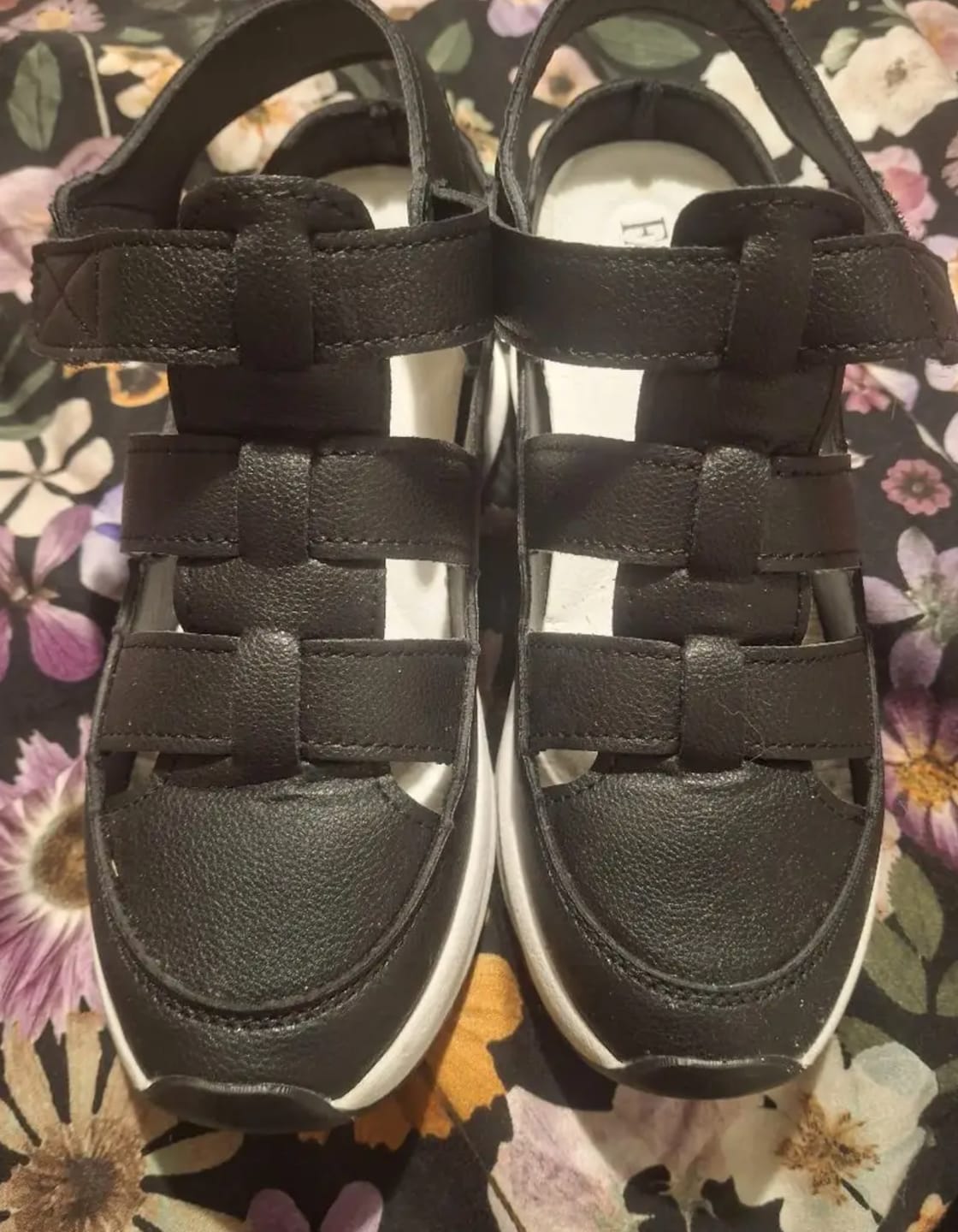 Customer photo review of Women’s Soft Adjustable Sandals – Hook & Loop, Comfort Fit for Wide & Narrow Feet