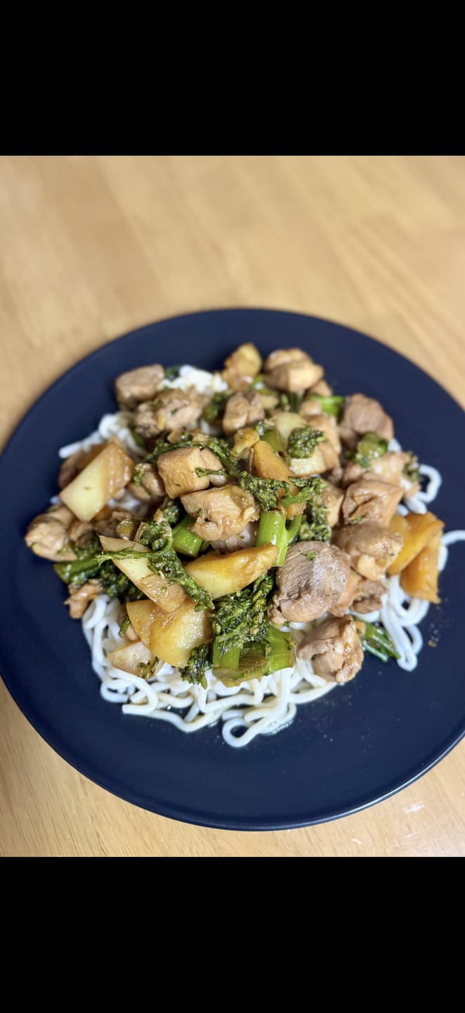 Customer photo review of Qetoe Low Carb Chicken Noodles 4 Pack (4x250g)