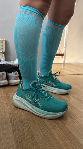 Customer photo review of Calcetin Runner de Compresion EVOLUTION Calypso