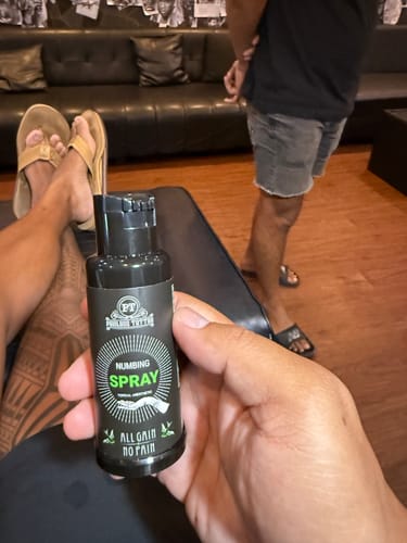 Customer photo review of Painless Tattoo Numbing Spray