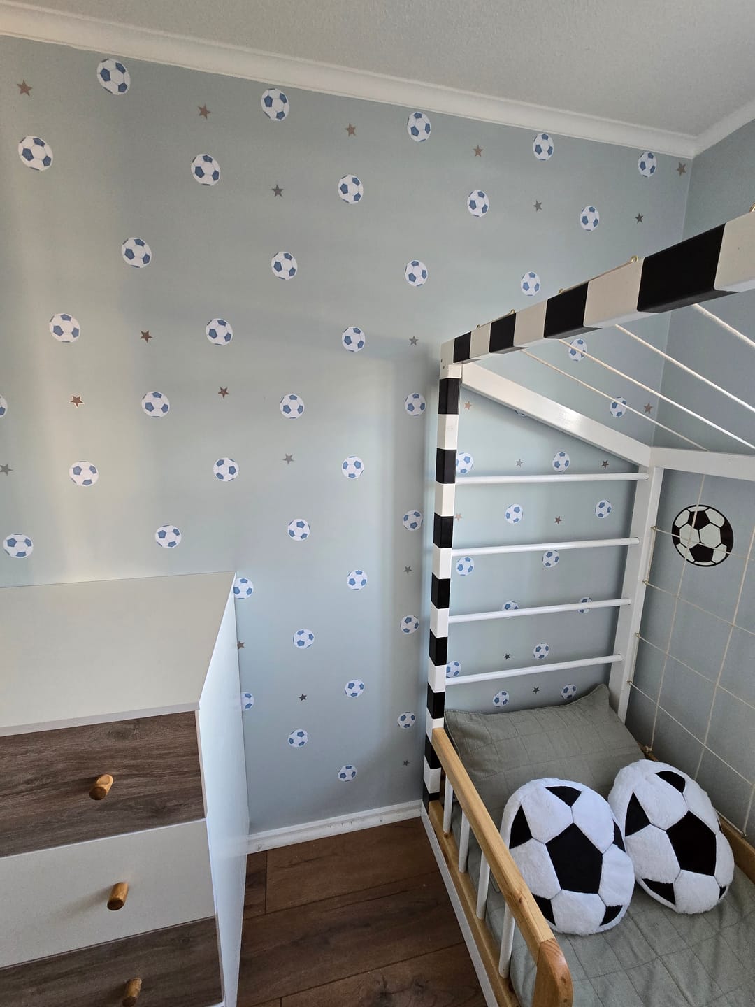Customer photo review of Balones de fútbol y estrellas
